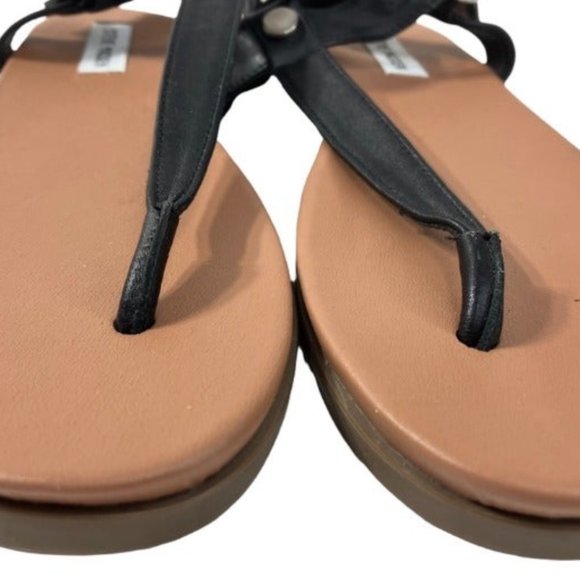 Steve Madden Black Bonnie Bonn Sandals s.10 - Picture 3 of 7